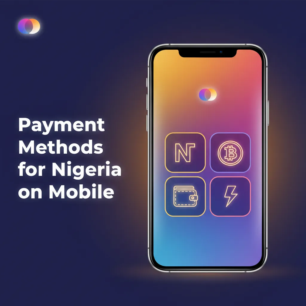 Mobile screen of Nigeria payment methods: USDT, BTC, ETH, TRX, LTC, XRP, BNB BEP20. Buy via MoonPay, Banxa, Mercuryo.