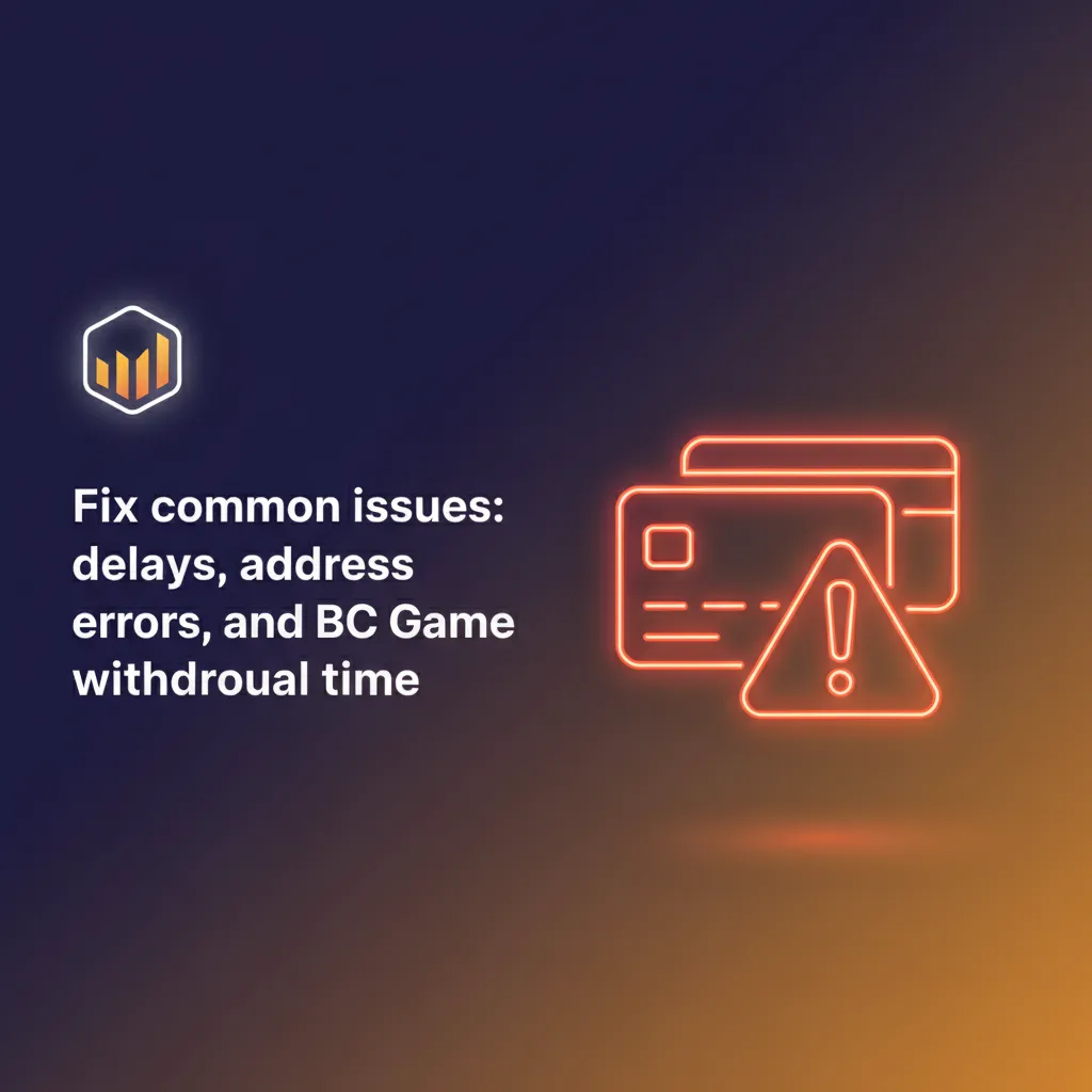 Checklist to fix BC Game withdrawal delays: KYC, clear bonus, verify network/address, disable VPN, match name, 2FA