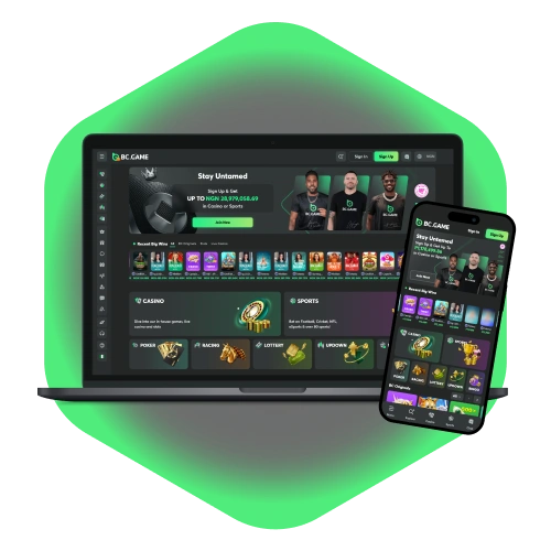 Access your BC Game Nigeria account using desktop or mobile.