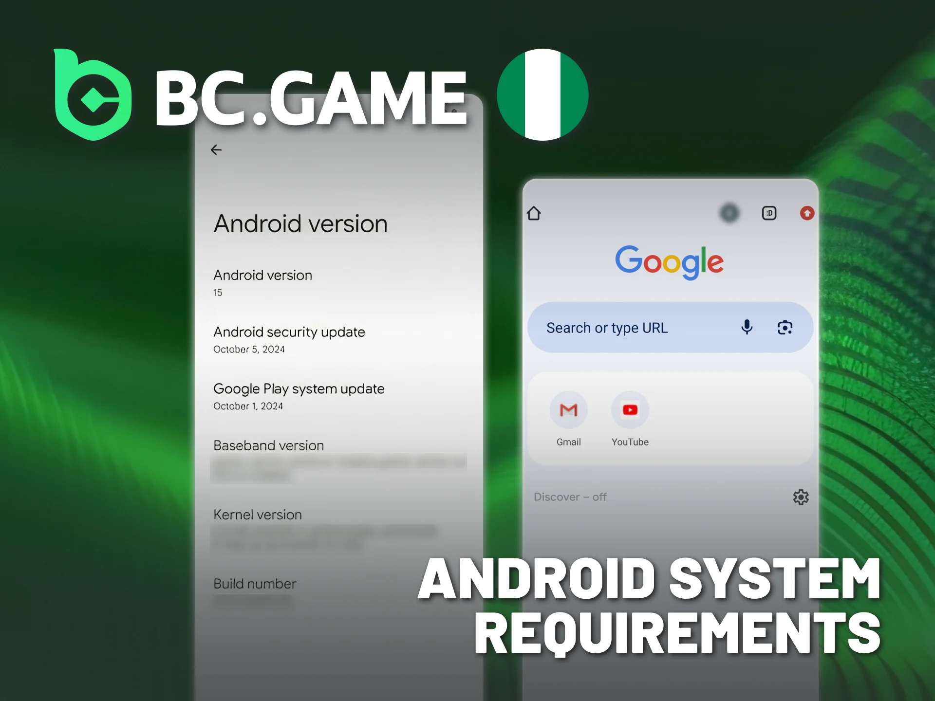 Check BC Game Nigeria Android app system requirements before installing.