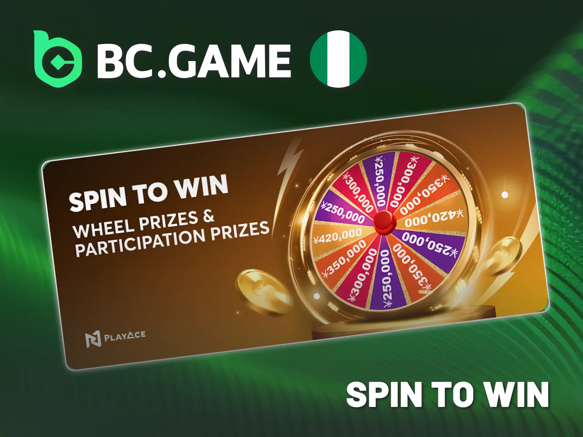 Join BC Game Nigeria Spin to Win event for prizes.