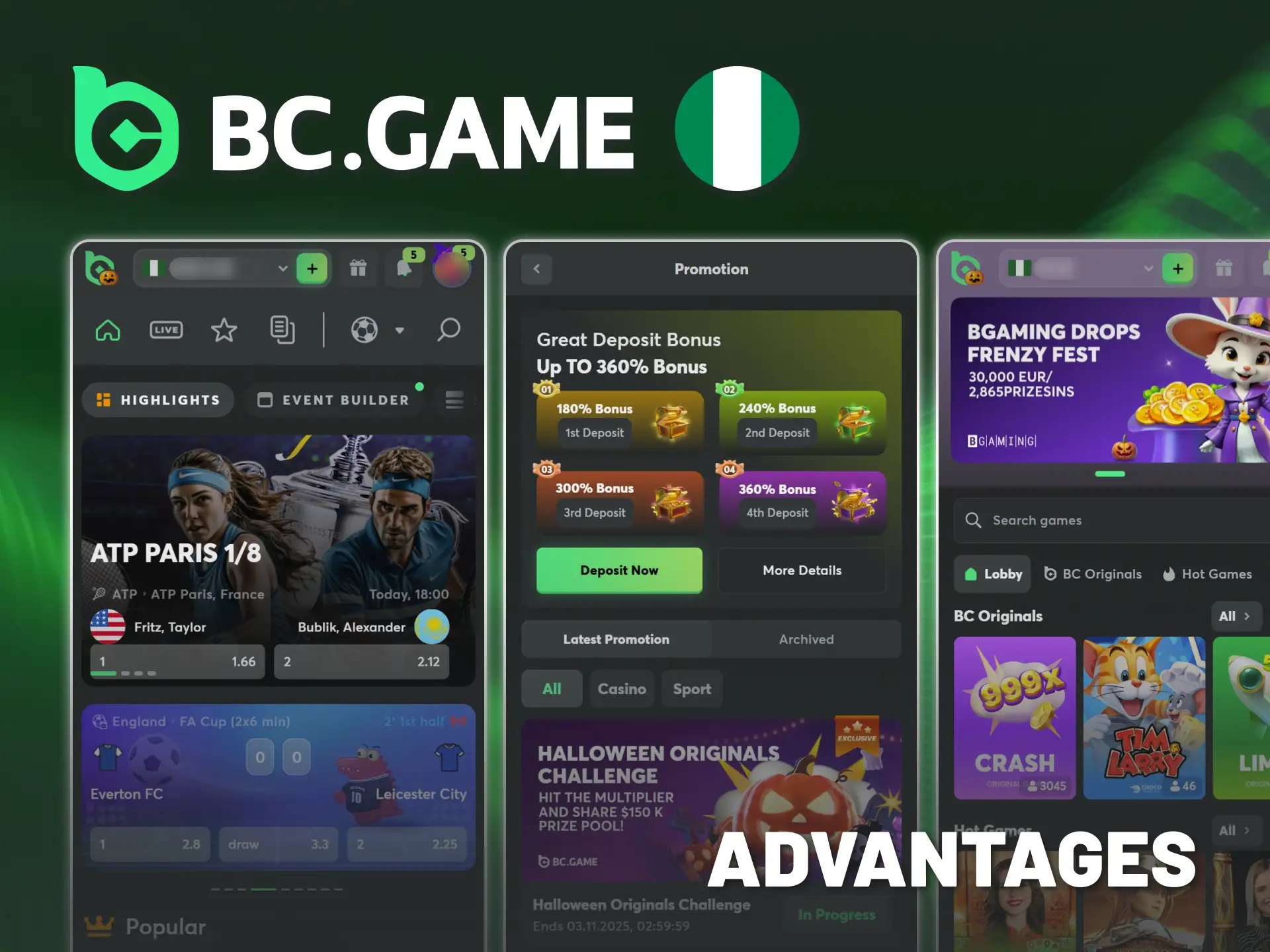 Enjoy premium gaming with a BC Game Nigeria account.