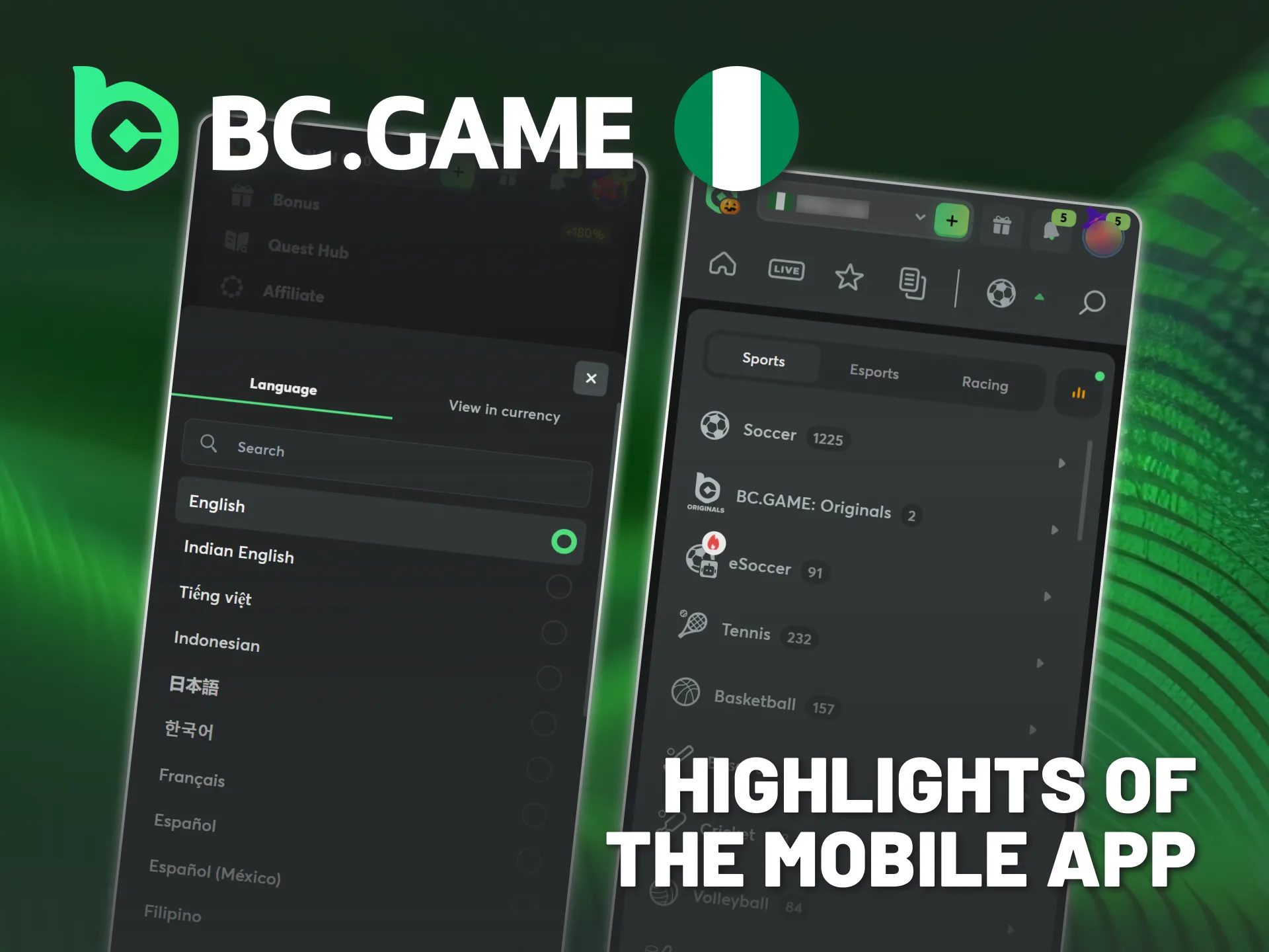 Choose BC Game Nigeria app for smooth and mobile gaming.