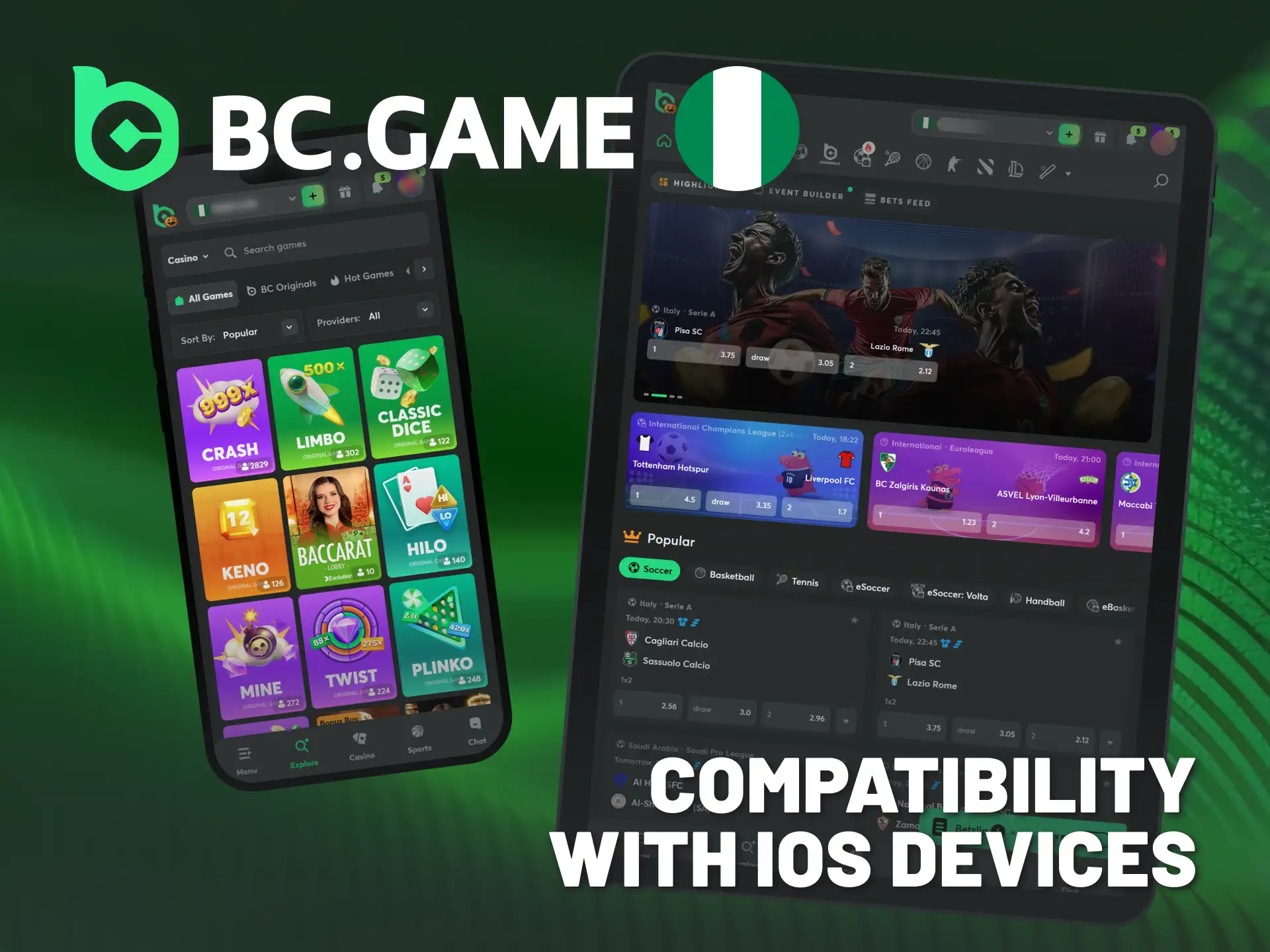 Enjoy BC Game Nigeria PWA optimized for smooth iOS performance.