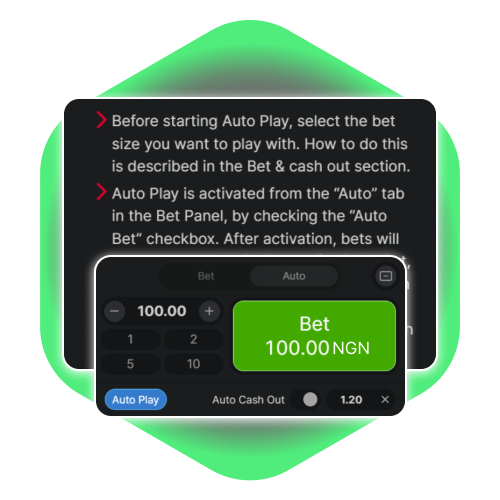 Set BC Game's Aviator to autoplay for consistent online betting.