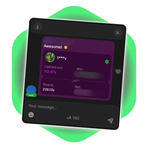 See live chat with other Aviator players on BC Game.