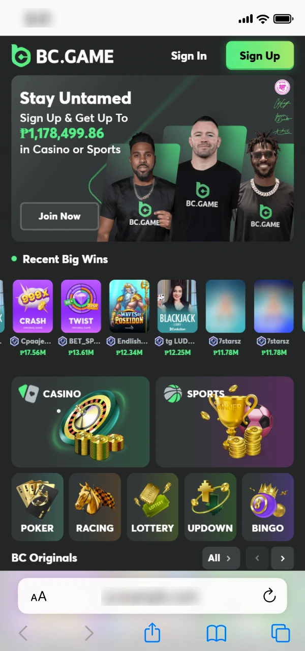 Visit the BC Game Nigeria website for the Aviator PWA.