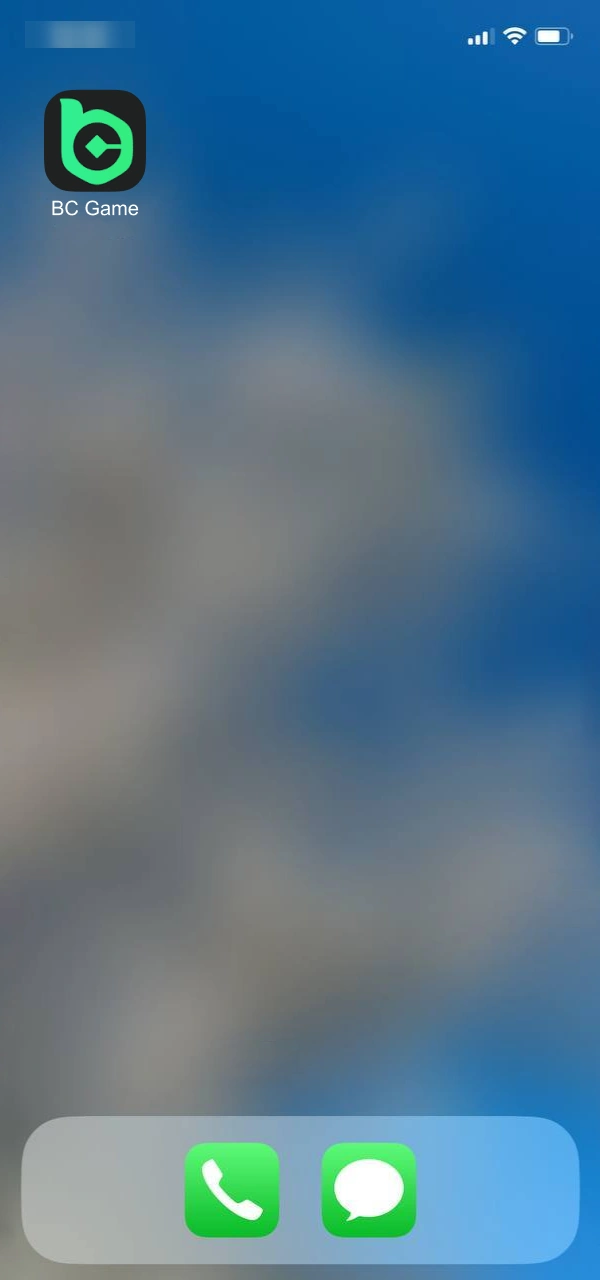 Tap the BC Game Nigeria PWA icon to launch Aviator.