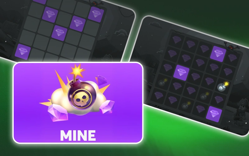 Avoid bombs and climb multipliers in BC Game's original Mine.