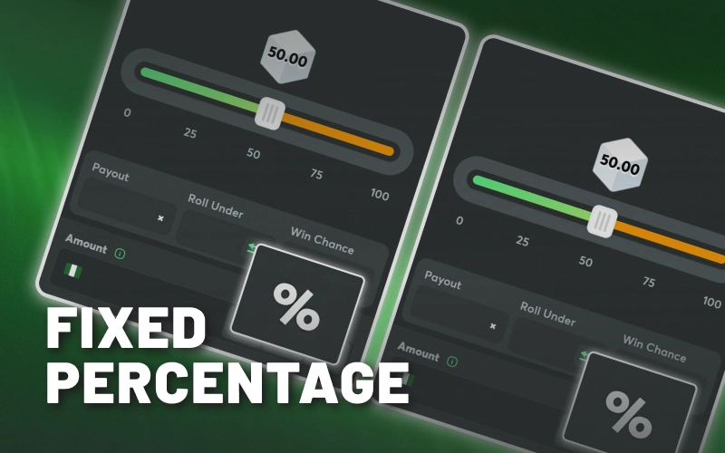 BC Game Classic Dice Fixed Percentage Betting prevents over-betting.