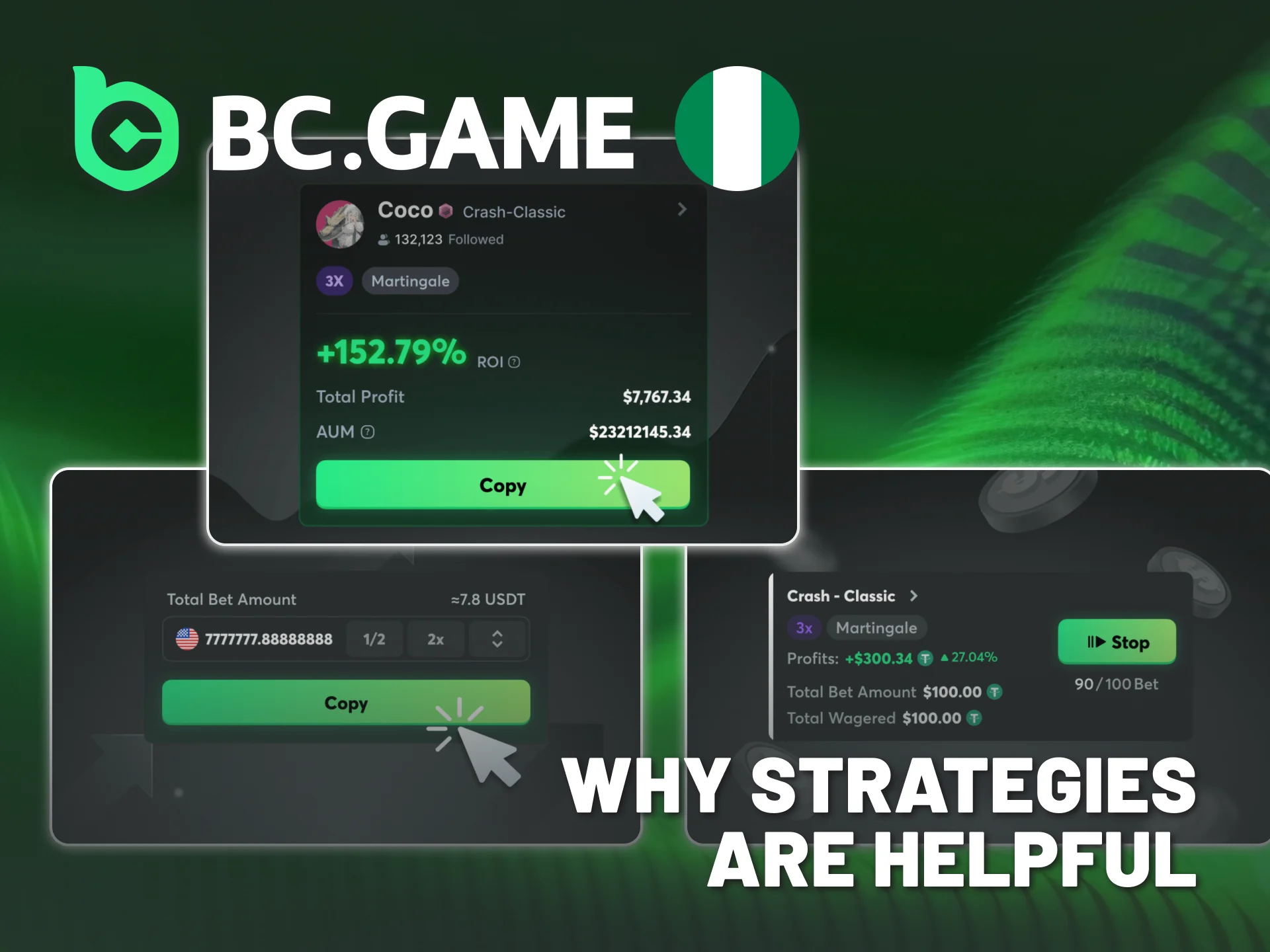 Use strategy for disciplined Crash play on BC Game Nigeria.