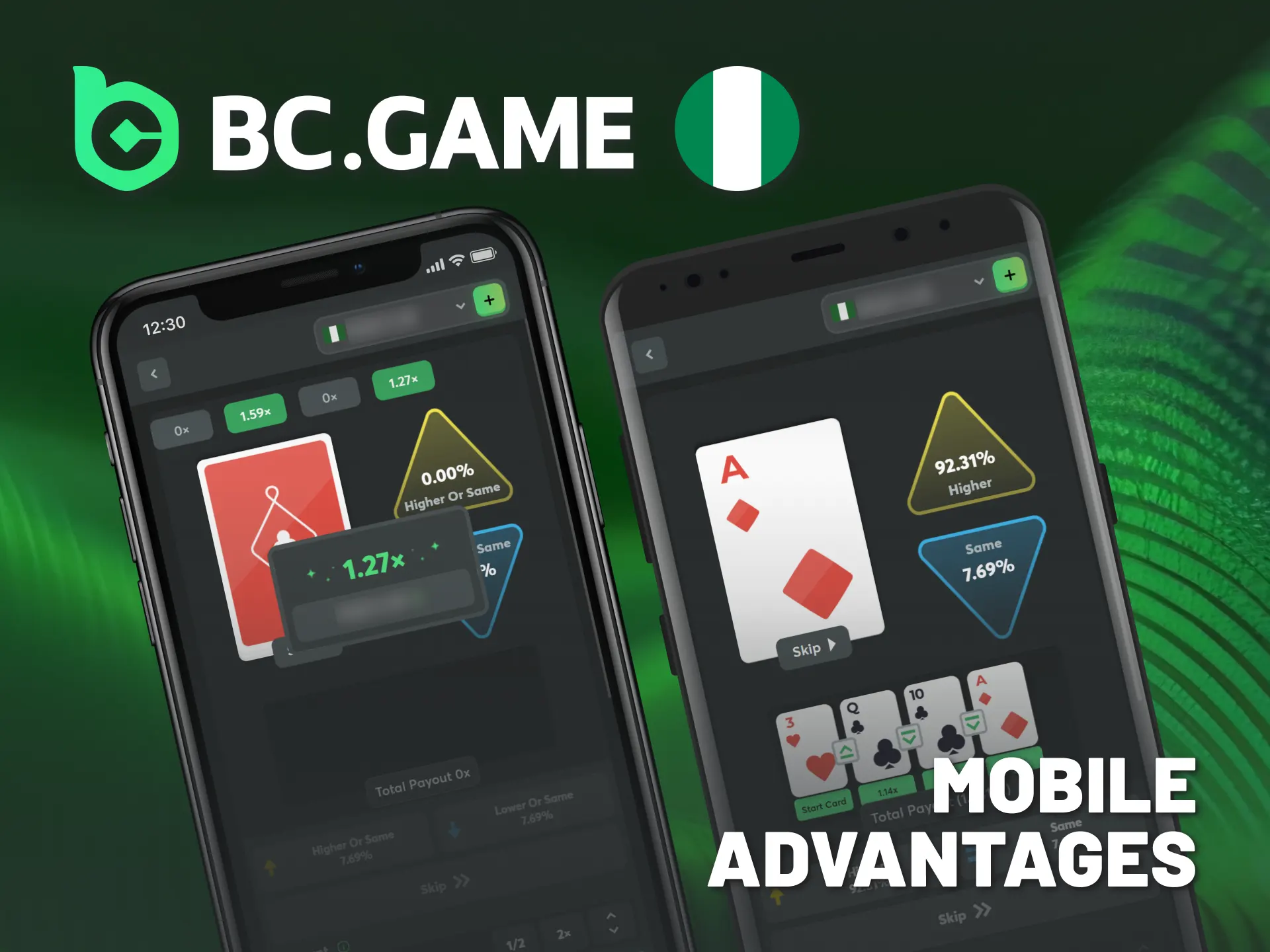 Enjoy BC Game Hilo mobile app advantages anywhere in Nigeria.