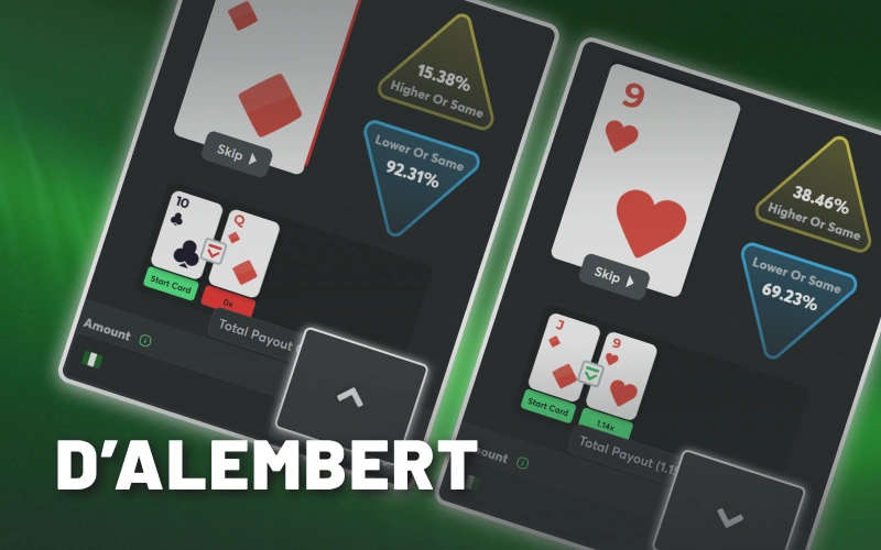 Use D'Alembert Strategy to control BC Game Nigeria Hilo risk.