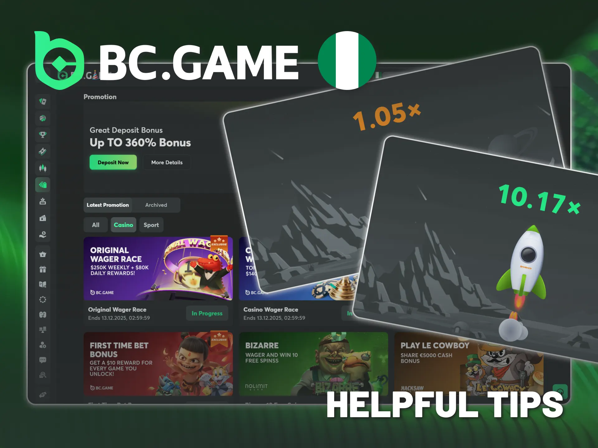 Use our Limbo tips to play at BC Game Nigeria.