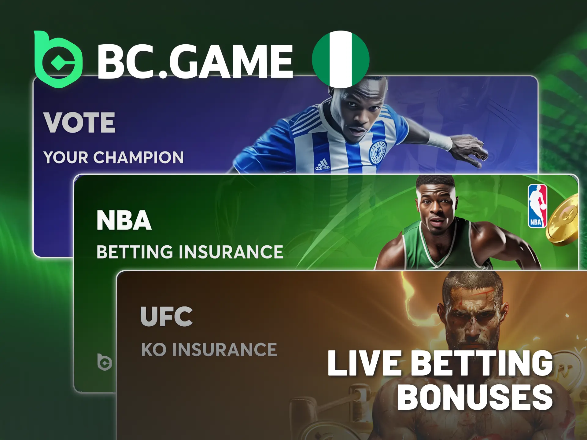 Maximize winnings with live betting bonuses from BC Game Nigeria.