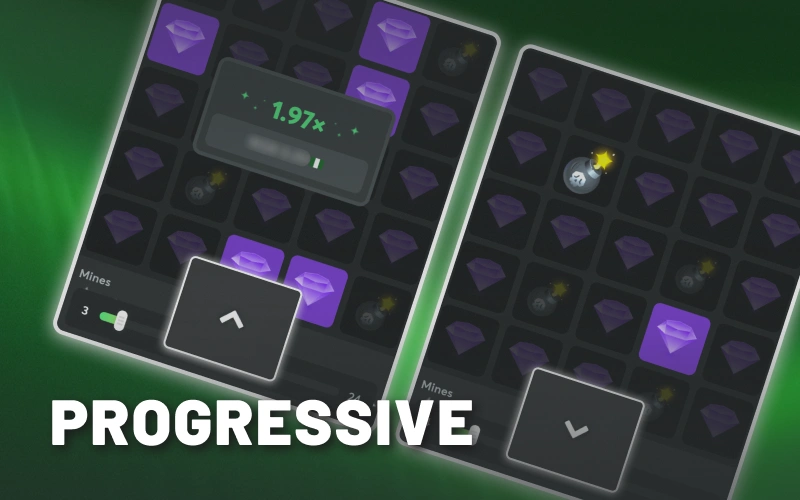 Manage BC Game original Mines volatility with progressive bet strategy.