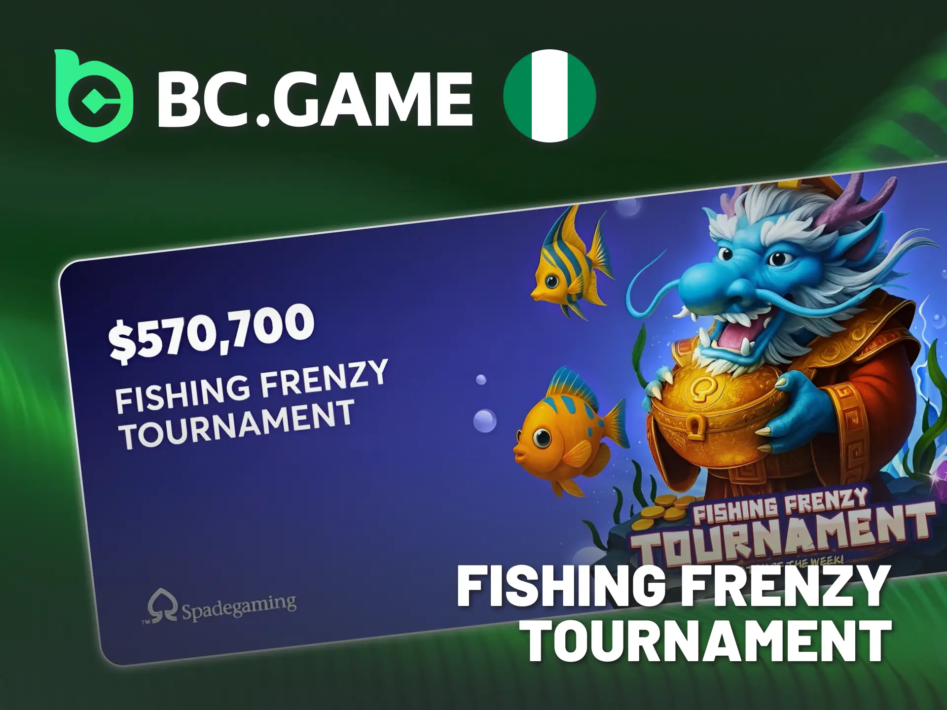 Win big in BC Game Nigeria's Fishing Frenzy Tournament.