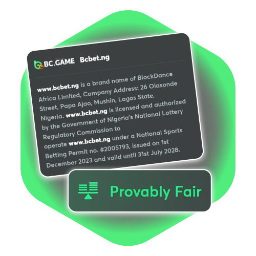 Play on a fair licensed BC Game Nigeria betting platform.