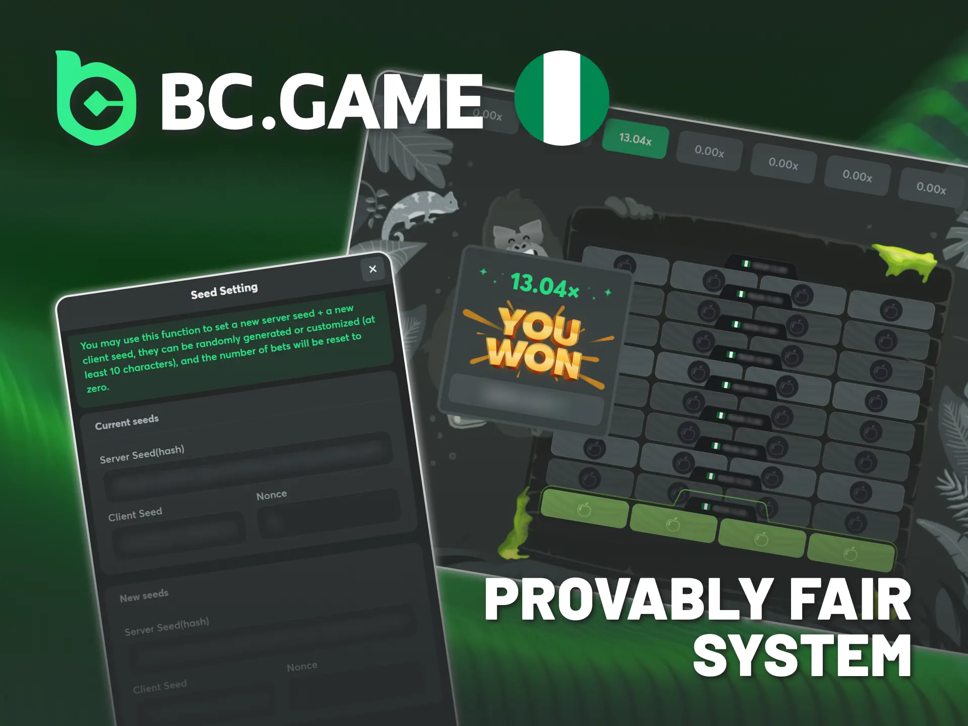 Verify BC Game Tower Legend outcomes with provably fair system.