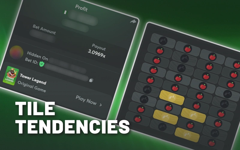 Build your BC Game Tower Legend strategy with tile patterns.