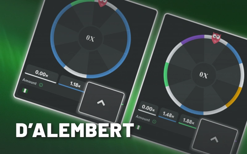 Increase BC Game Wheel bet gradually with D'Alambert winning strategy.