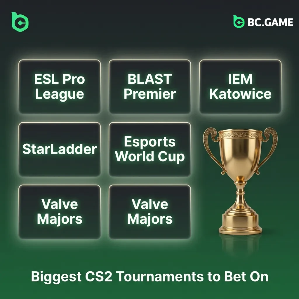 Professional CS2 esports tournament with competing teams on stage and large screen displaying game action