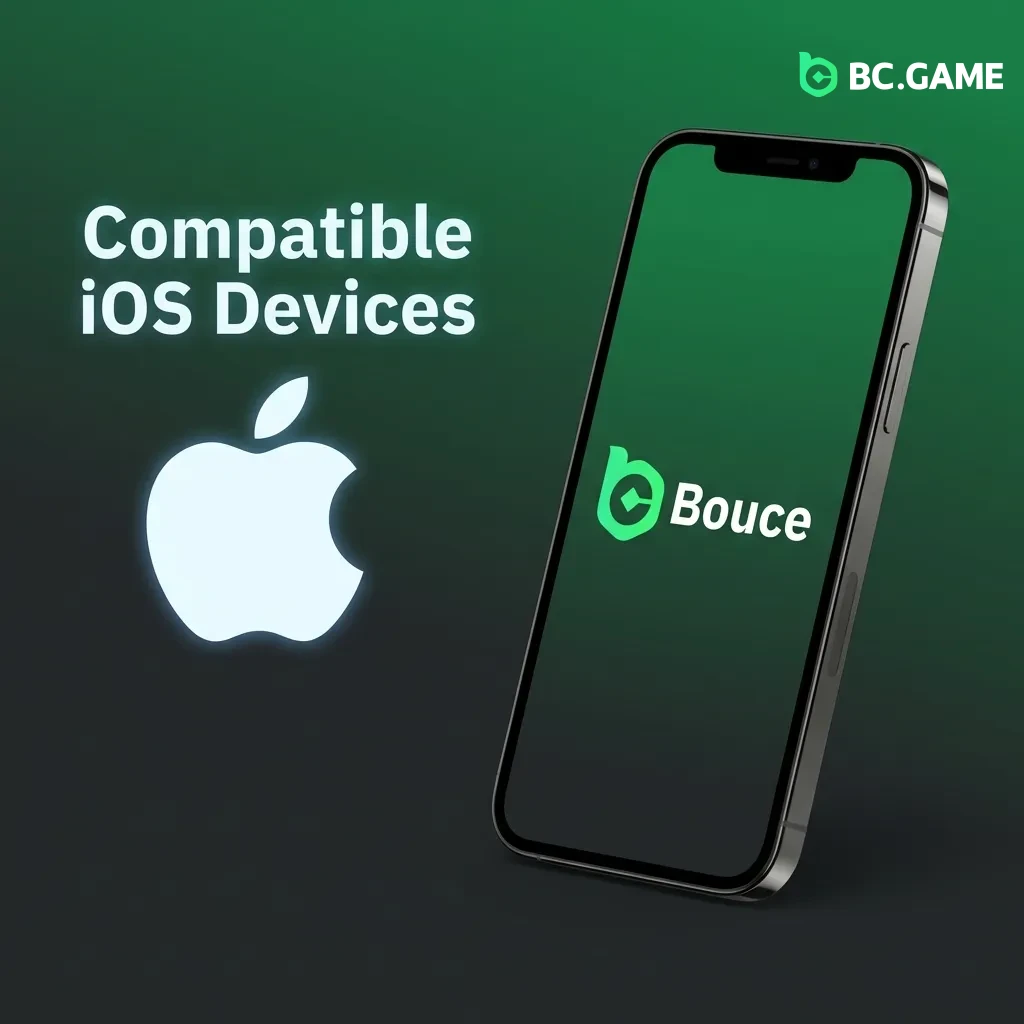 List of compatible iOS devices including iPhone X through 15 series, iPad 7th gen and later, iPad Air 3rd gen+, all iPad Pro