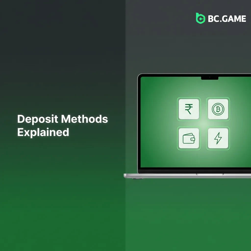 Step-by-step guide showing how to deposit funds using various payment methods with instant balance updates.