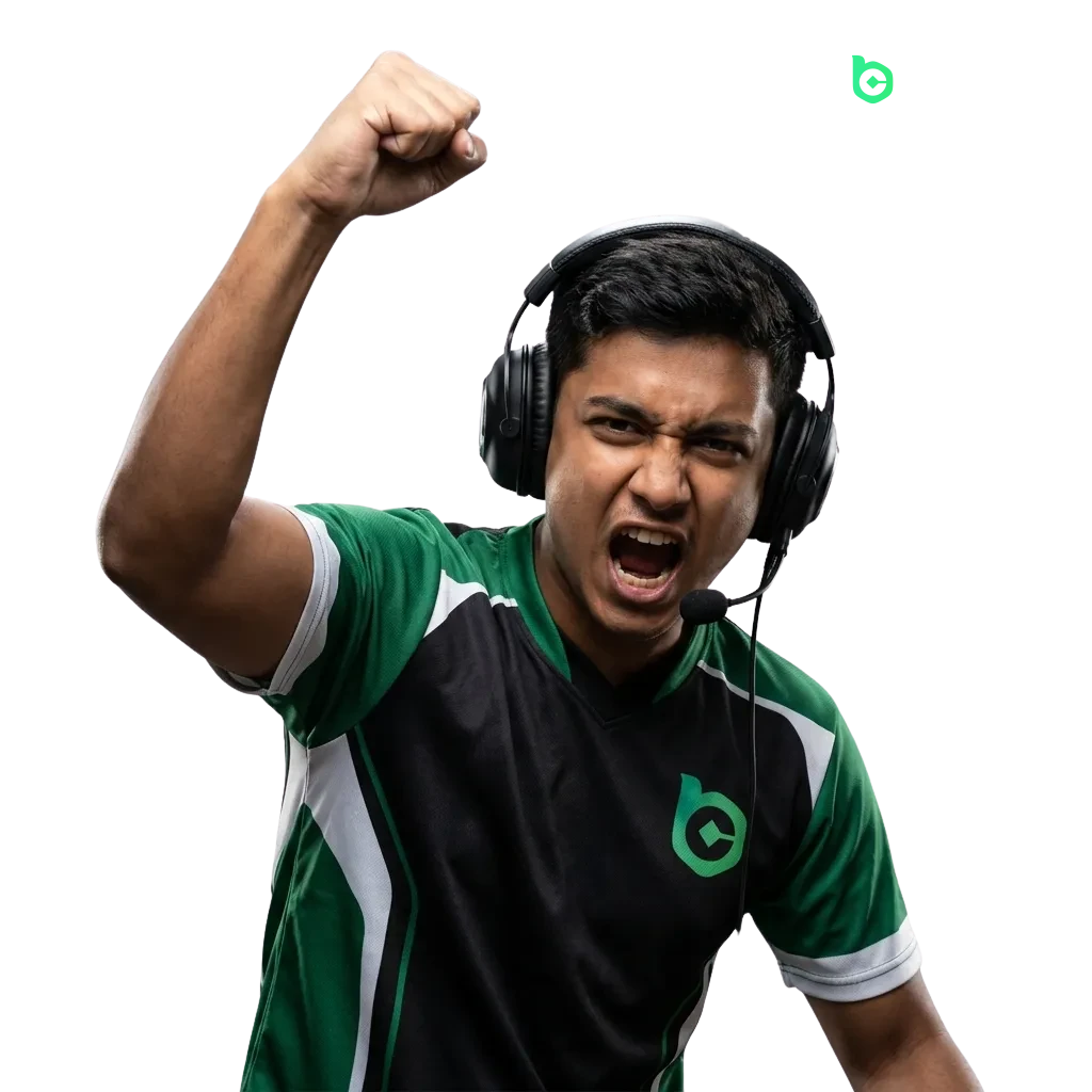 BC Game e-sports betting platform showing Dota 2, CS2, League of Legends odds for Bangladesh players with welcome bonus