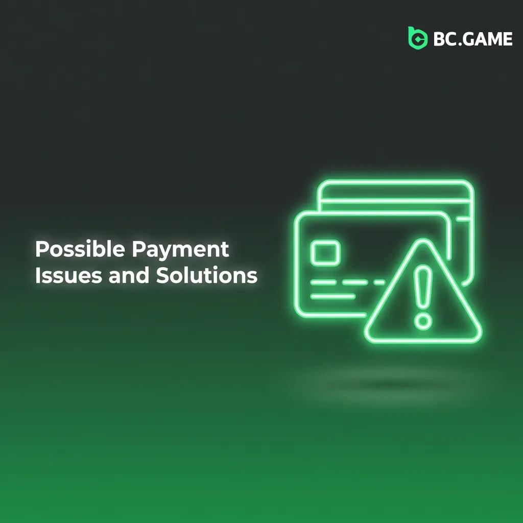 Troubleshooting guide showing common payment problems and solutions for deposits and withdrawals in Pakistan