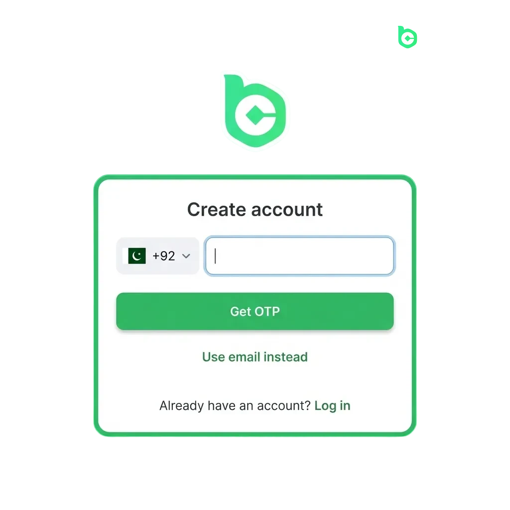 BC Game registration interface showing login and verification steps for sports betting and casino access