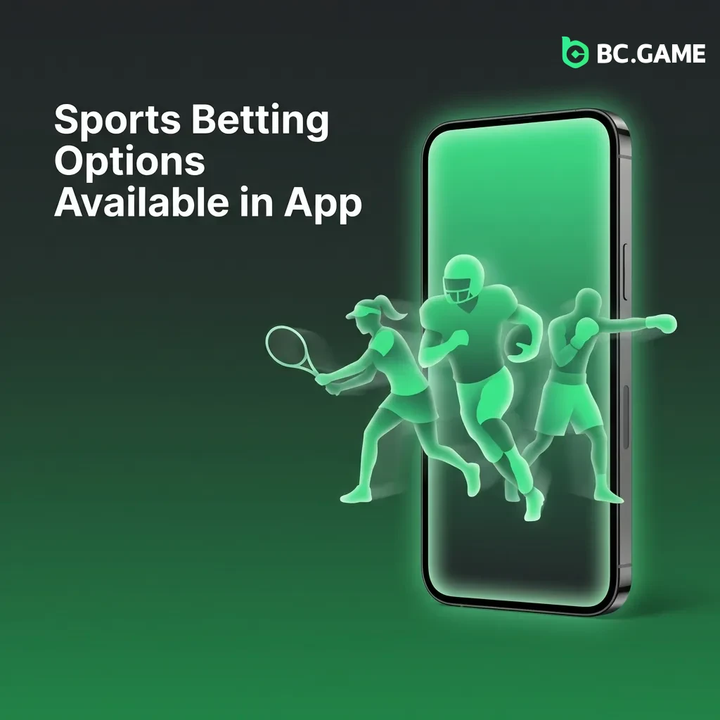 BC Game sports betting interface showing cricket, football, kabaddi, tennis, basketball, and esports wagering options