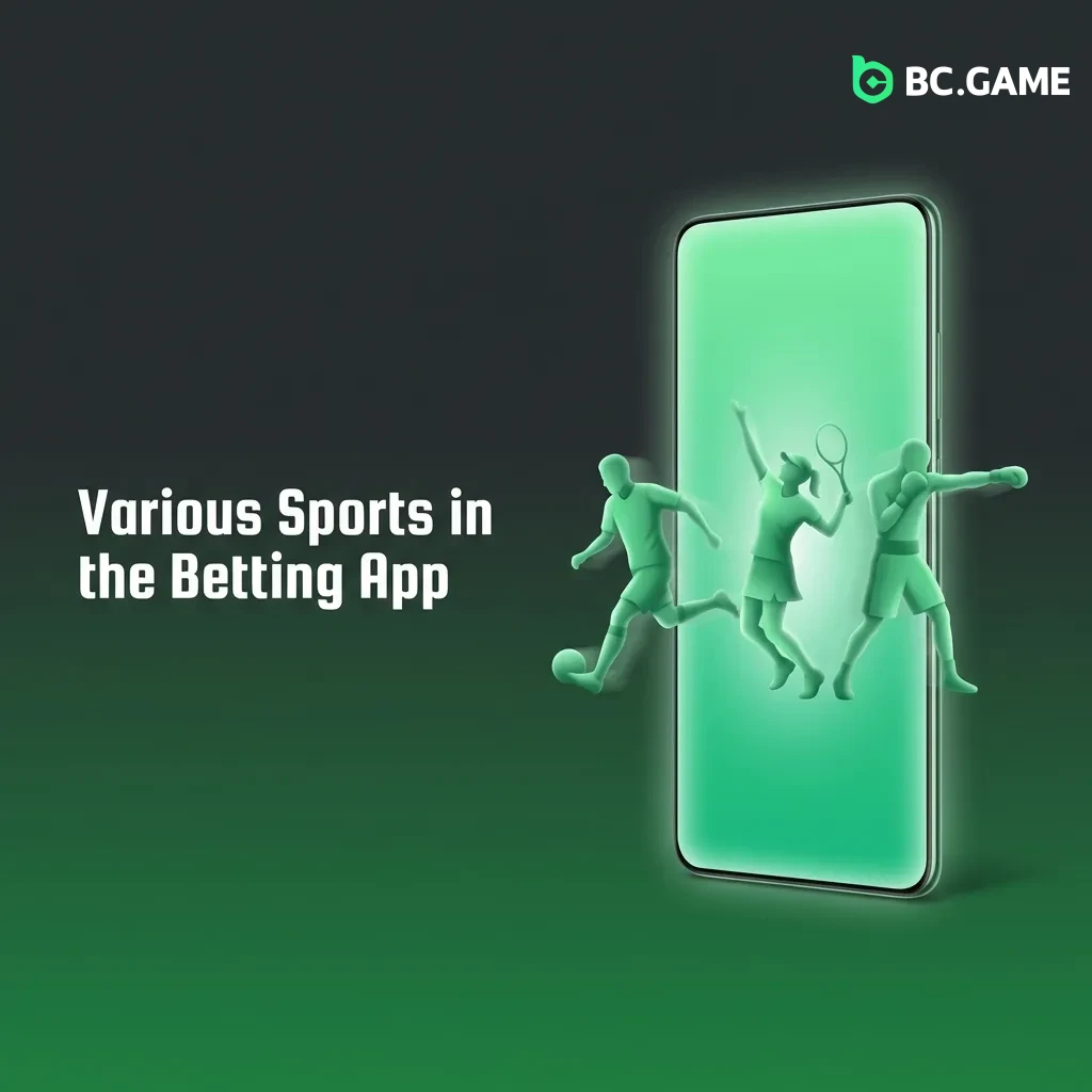 Mobile betting app interface showing multiple sports options including football, basketball, tennis, and esports.