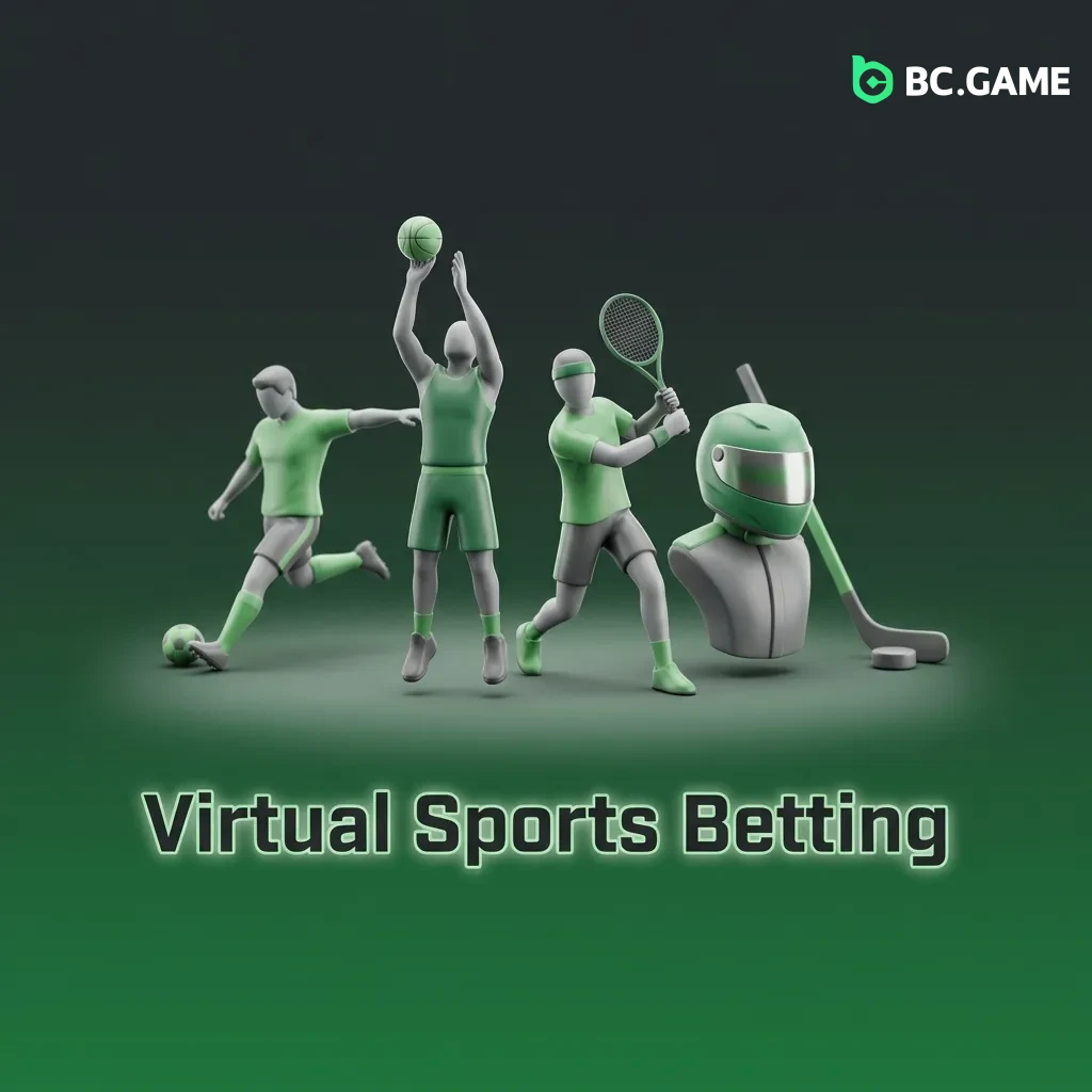 Virtual sports betting interface showing simulated football, horse racing, and basketball matches with fast-paced action