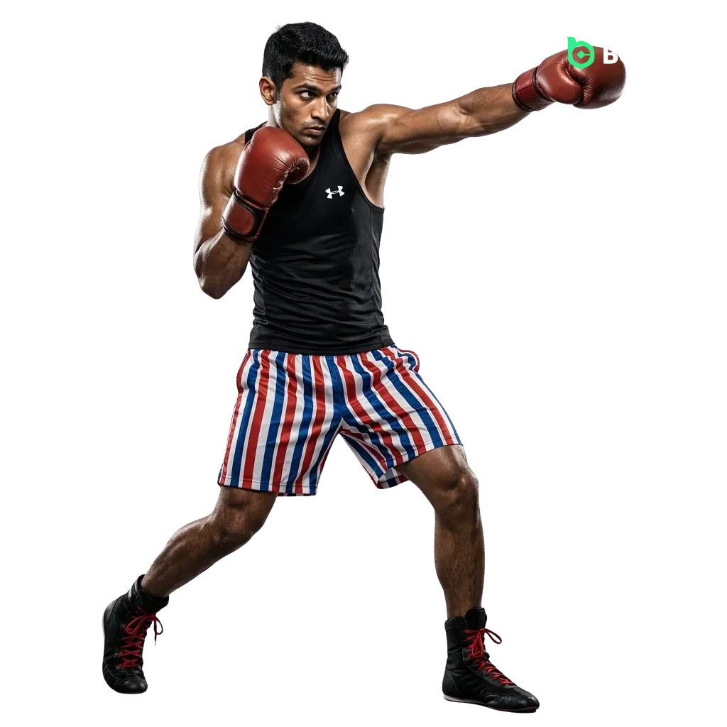 MMA fighters in octagon with BC Game betting interface showing UFC and Bellator odds and wagering options