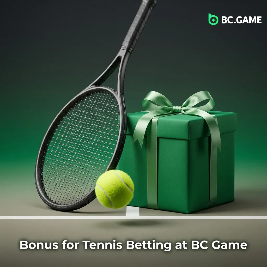 BC Game welcome bonus offer up to ₹1,00,000 for tennis betting with 5x rollover requirement on sports bets