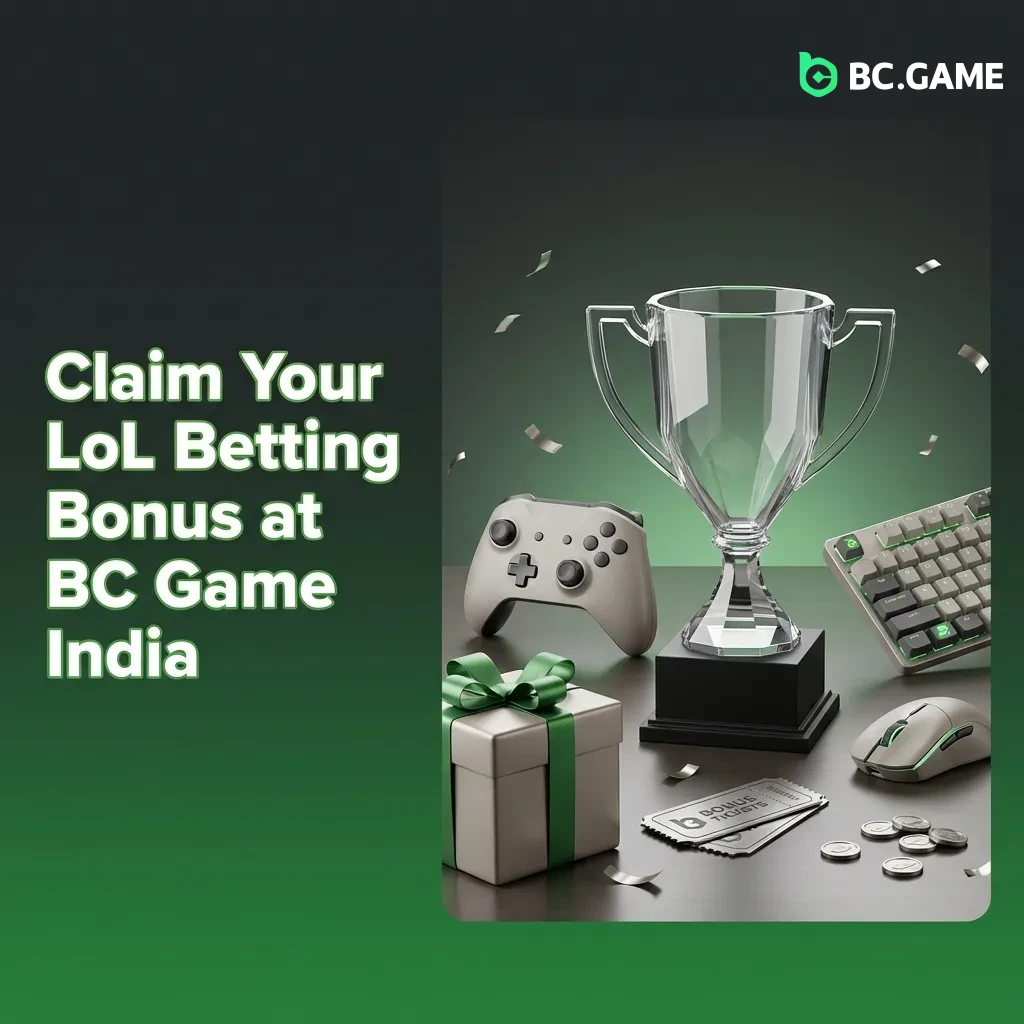 BC Game India 380% Welcome Package for League of Legends betting with bonus up to INR 1,817,079 plus free spins