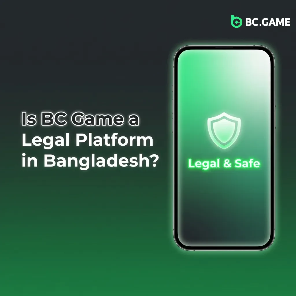 BC Game platform interface showing Curaçao eGaming license badge and security features for Bangladeshi users