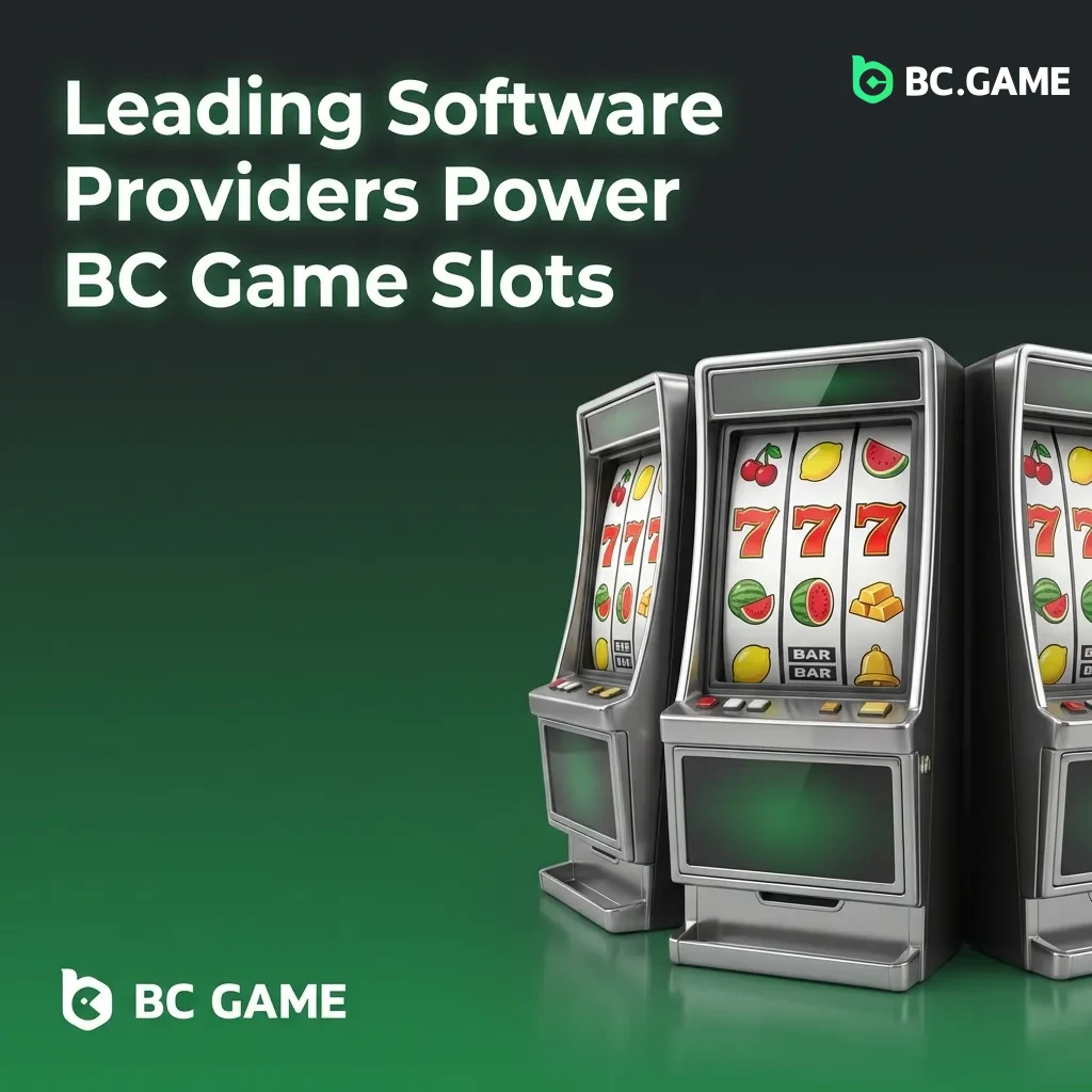 Colorful casino slot game reels and logos of major software providers including Pragmatic Play, Evolution, and NetEnt