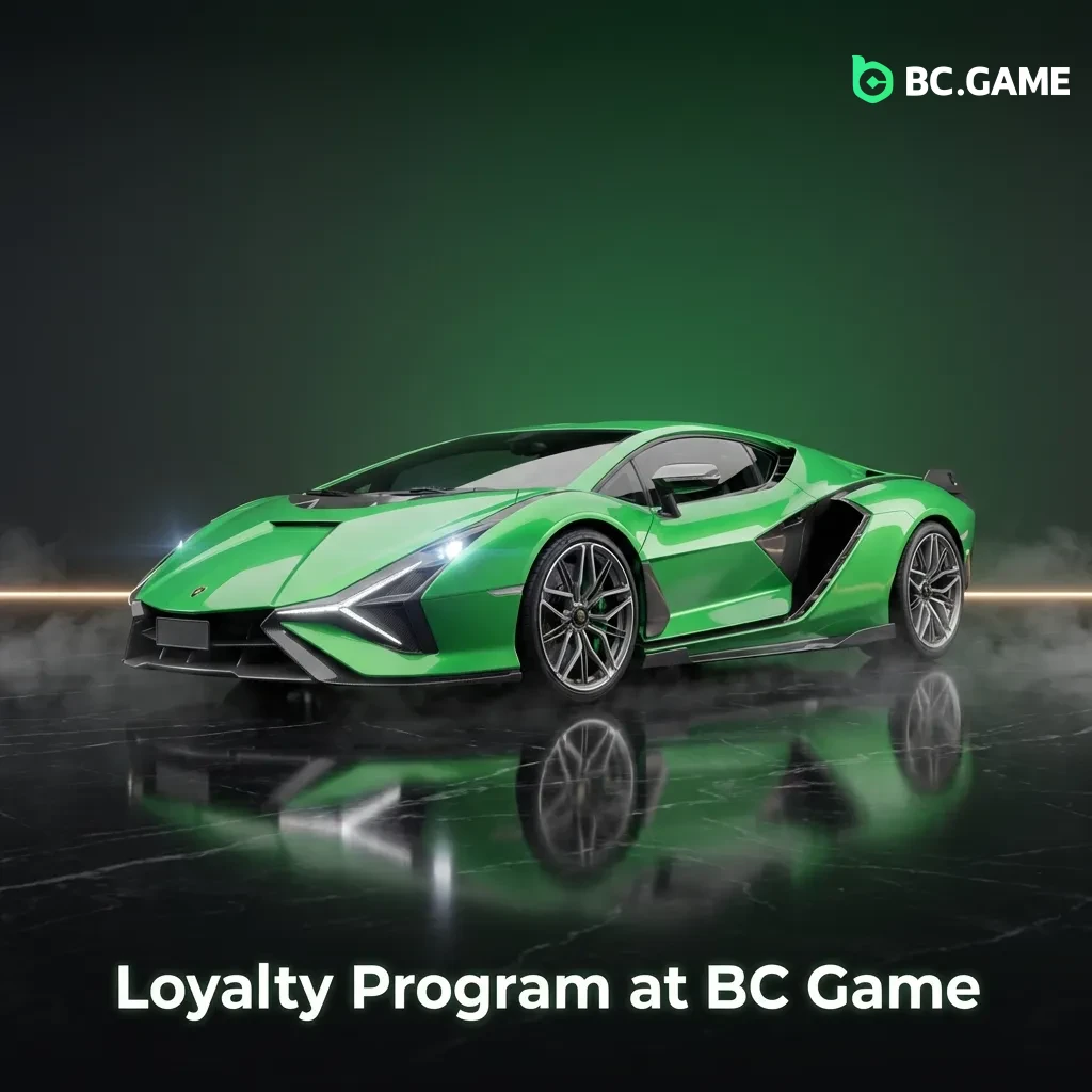 BC Game VIP loyalty program tiers display showing Bronze to Diamond levels with rewards and cashback benefits