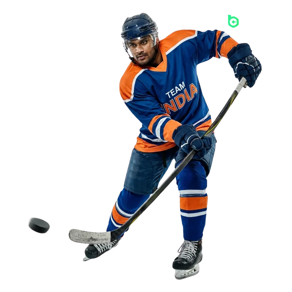 Indian players betting on NHL and KHL ice hockey matches through BC Game's mobile and desktop platform