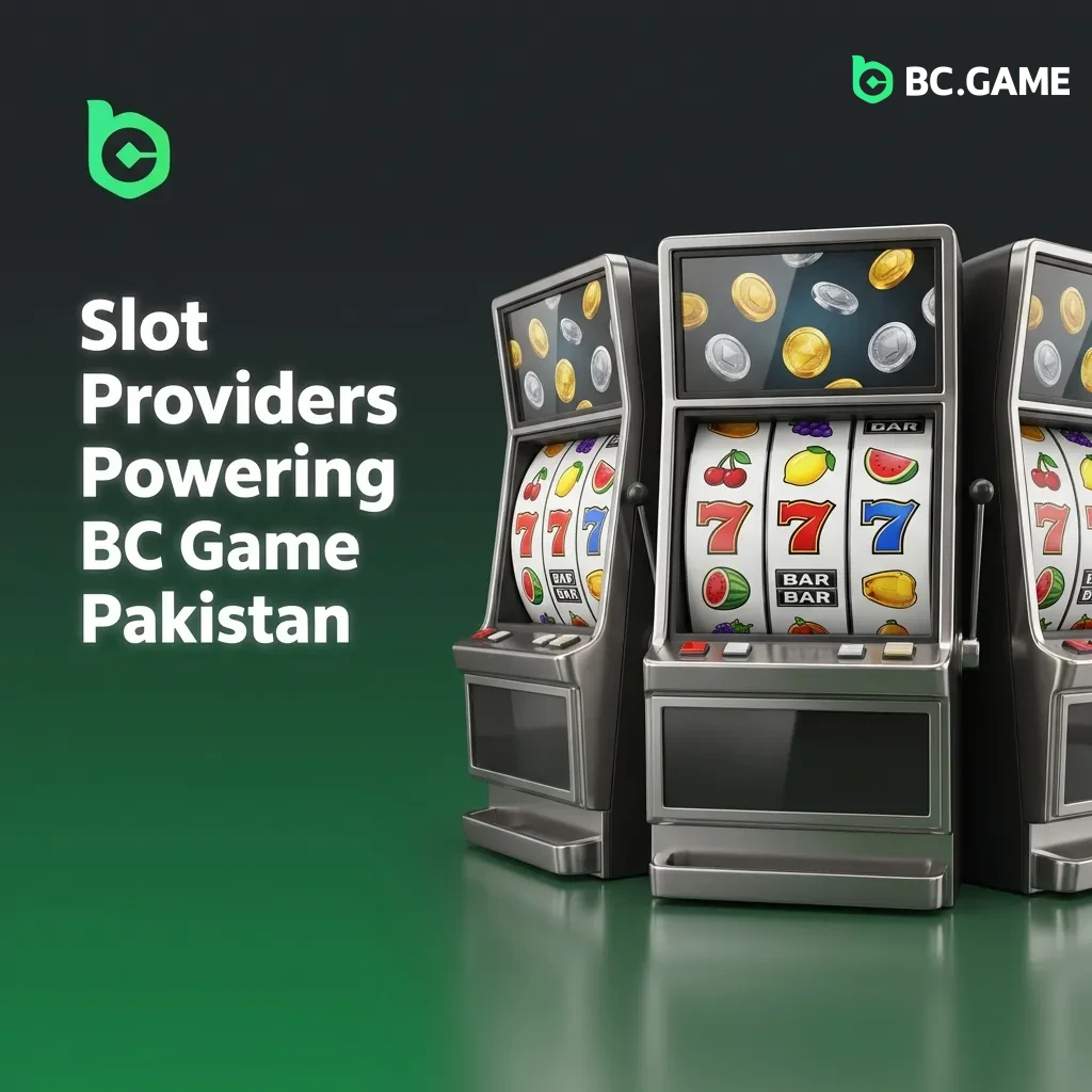 Logos of top slot providers including Pragmatic Play, NetEnt, and Evolution powering BC Game Pakistan's casino library