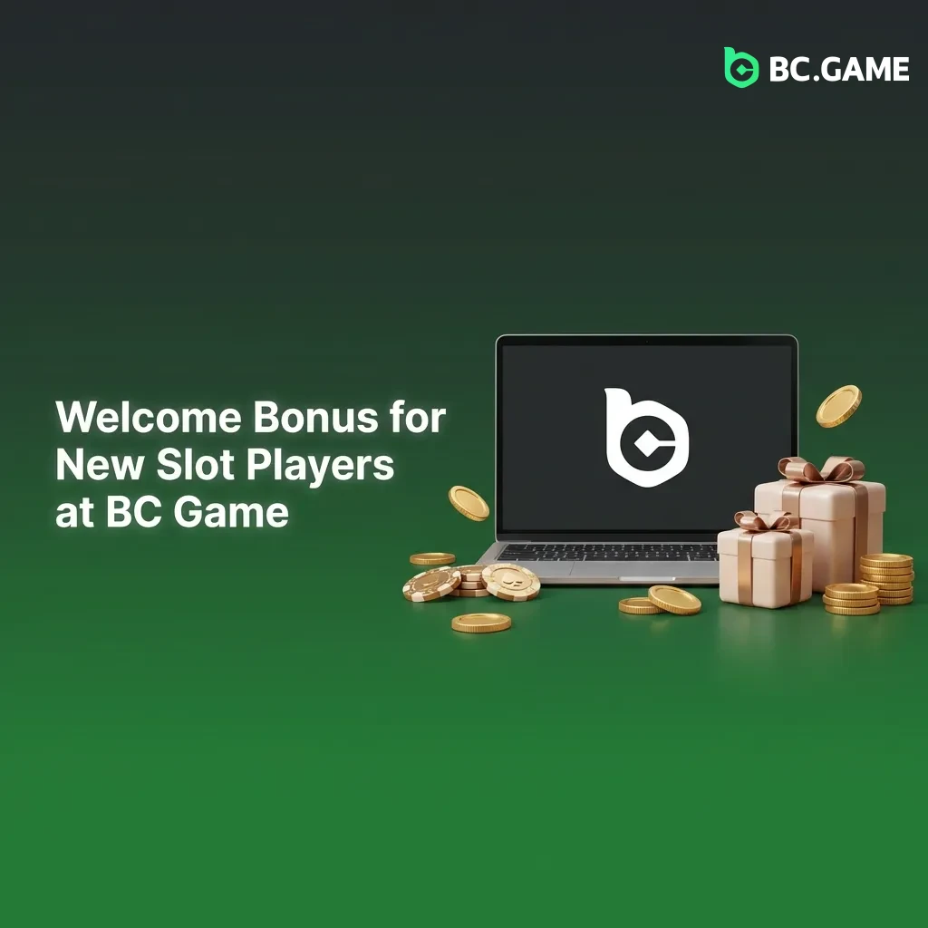 BC Game welcome bonus graphic showing 380% match up to PKR 5.5M plus free spins for new slot players