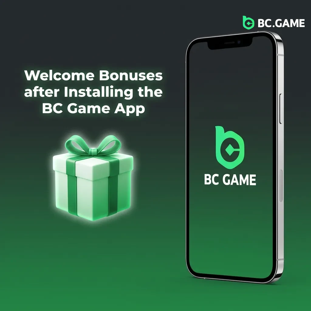 BC Game app welcome bonuses including 380% package, free spins, and cashback rewards for new players in Pakistan