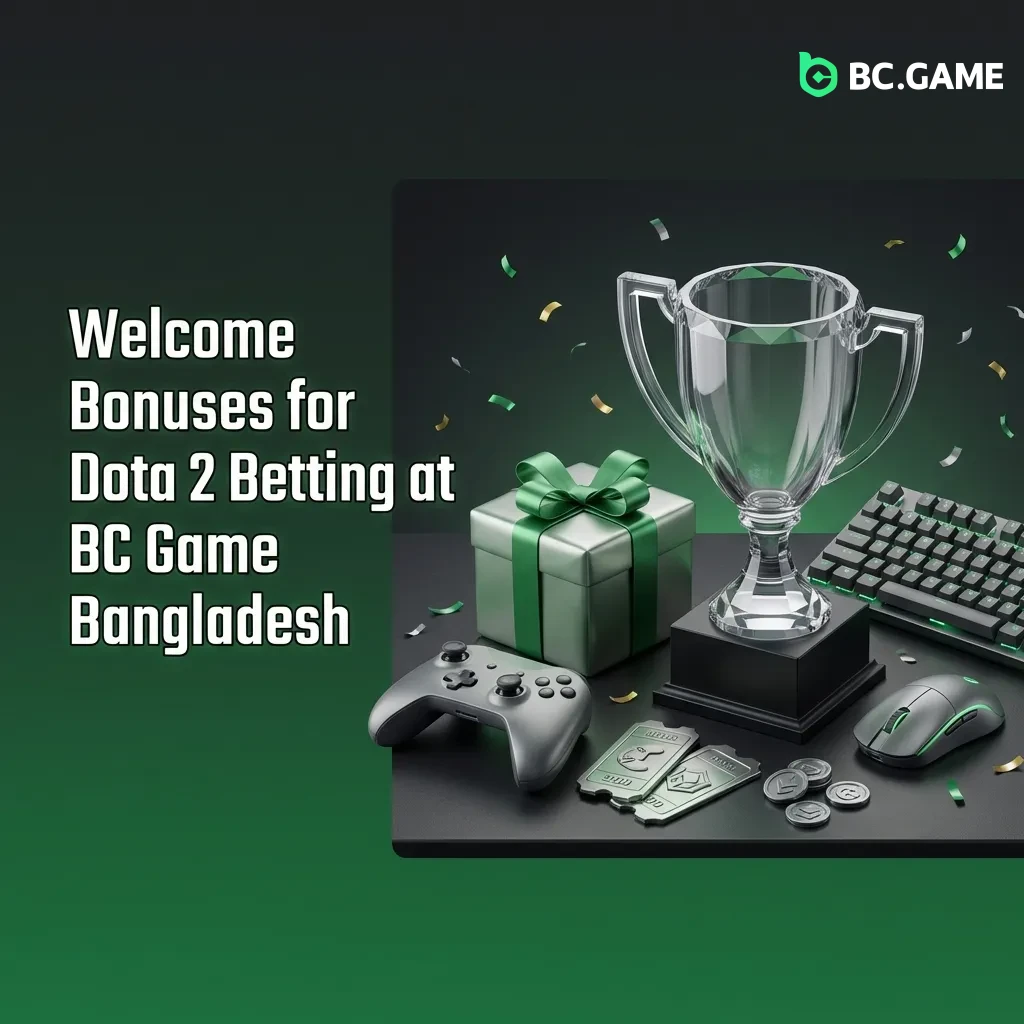 BC Game Bangladesh 380% welcome bonus package up to BDT 2,441,233 for Dota 2 betting with registration steps
