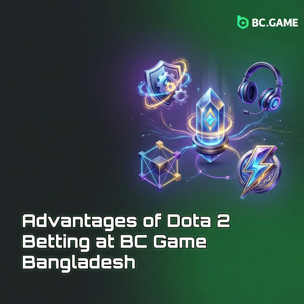 BC Game Bangladesh Dota 2 betting platform showing welcome bonus, payment methods, and live betting features for players