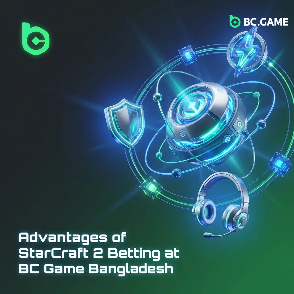 BC Game Bangladesh platform showing StarCraft 2 betting features with local payment options and bonuses