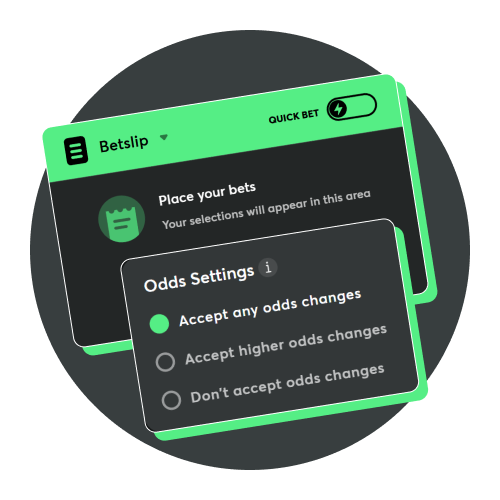 Check your current wagers even without internet in the BC Game App.