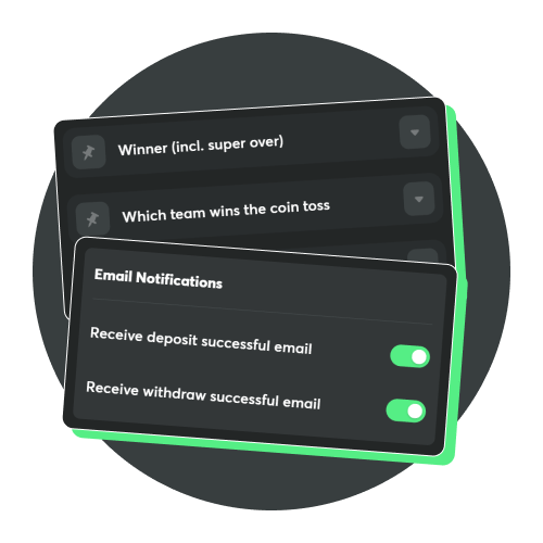 Place quick wagers anytime through the portable BC Game App.