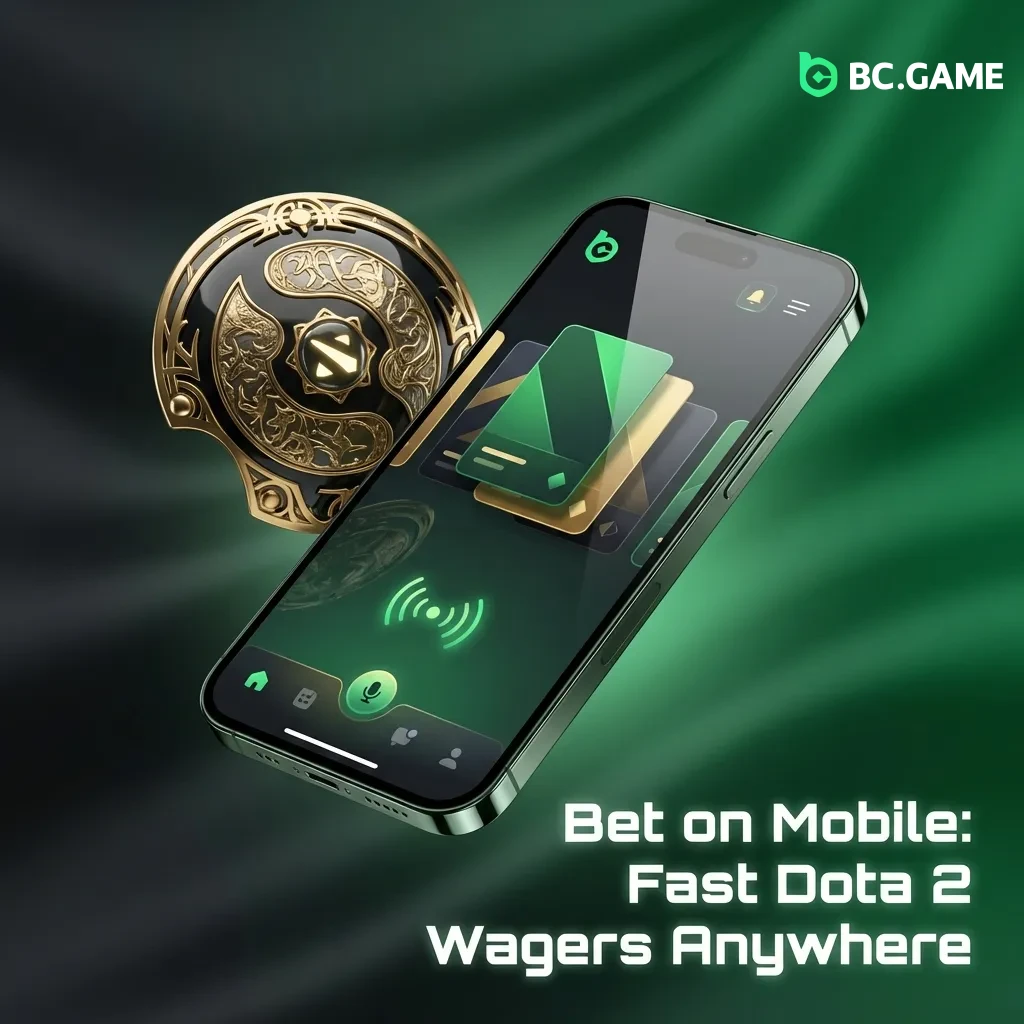 Mobile Dota 2 betting interface showing live odds, quick cashouts, and easy navigation on smartphone screen.